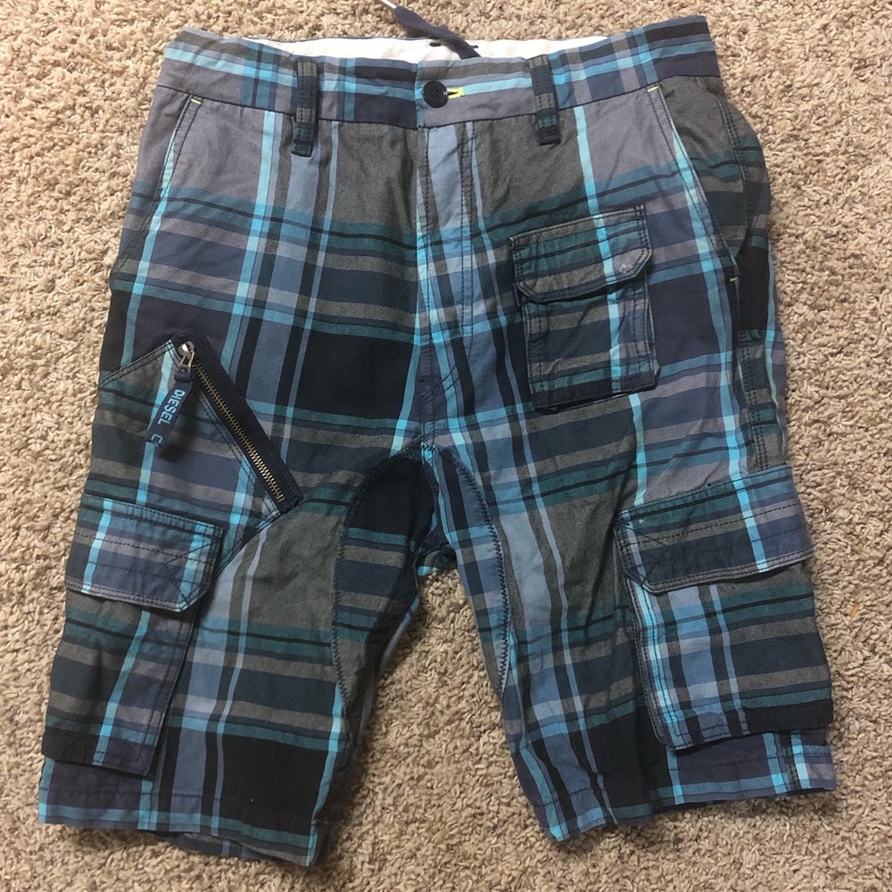 Men’s Diesel Blue Cargo Shorts 27” (like 28”)